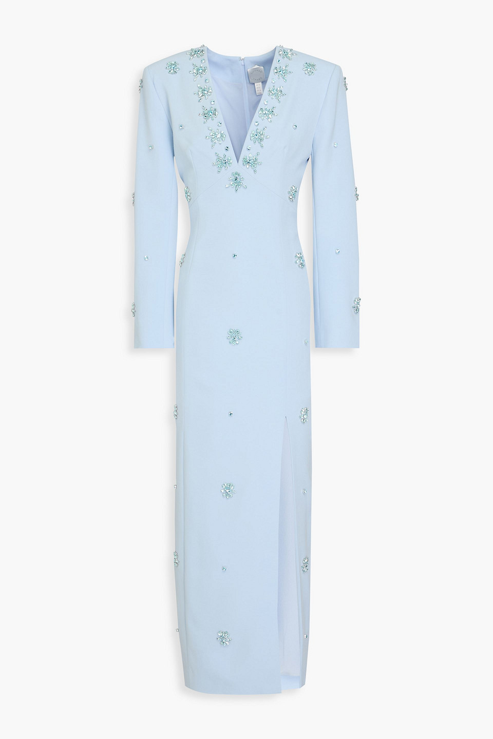 Aurore crystal-embellished crepe gown