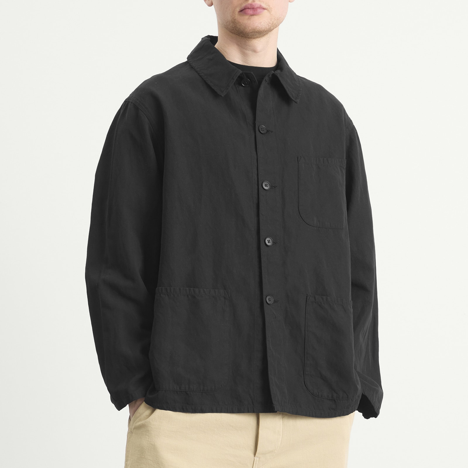 Men's Gaba. Work Shirt Jacket Black
