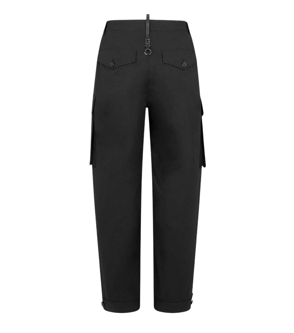 Black Relaxed Cargos Pants