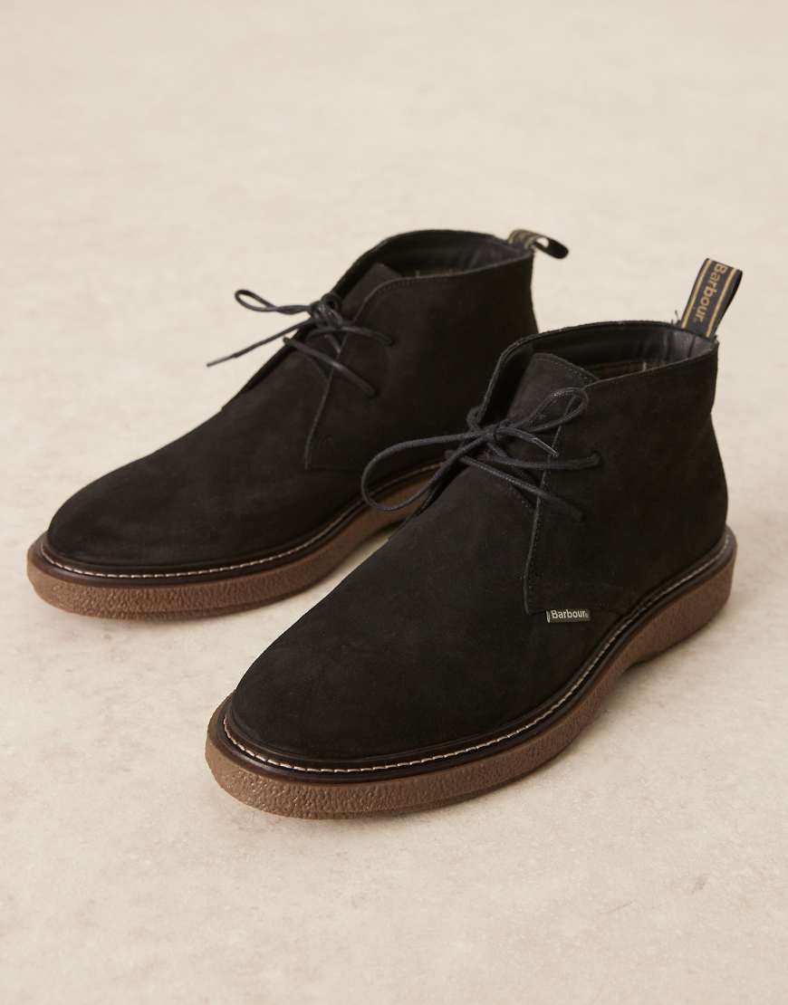 Blaine chukka boot in black suede - BLACK