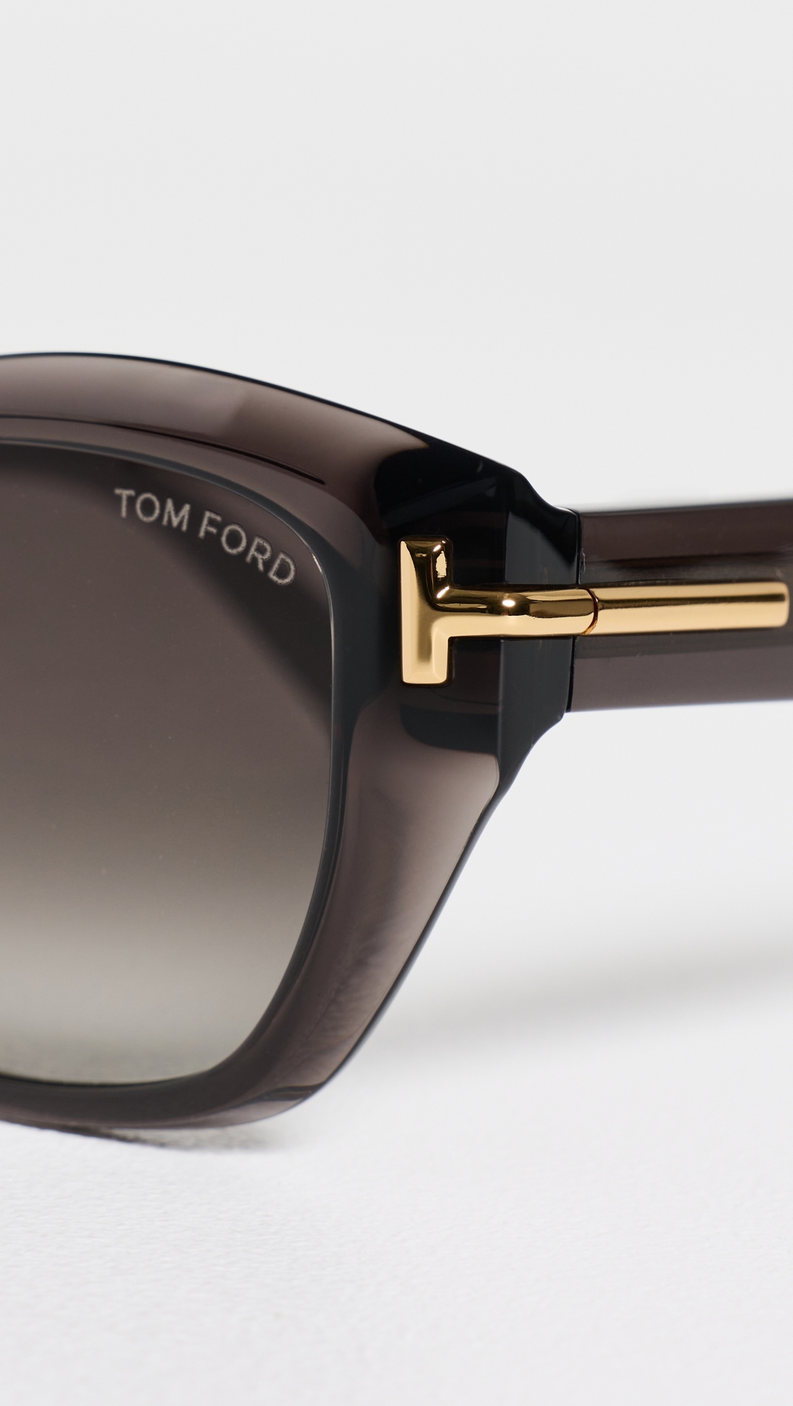 Icon Square Sunglasses Shiny Transparent Dark Grey One Size