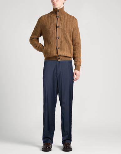 Man Pants Navy Size 38 Virgin Wool, Elastane