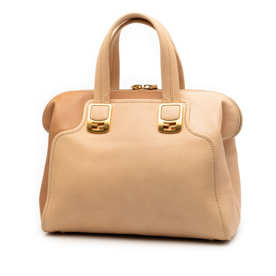 Pre-owned Small Tricolor Leather Colorblock Chameleon Satchel 8BL114 F83 138 2461