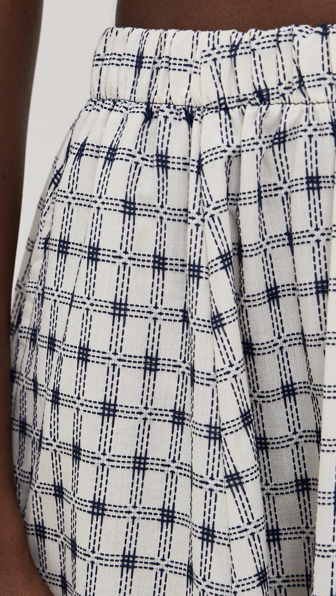 Martha Skirt Gunmetal Plaid