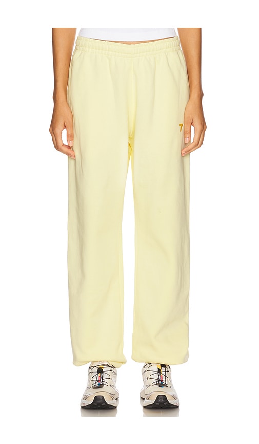 7 Days Active Organic Fitted Sweatpant in Lemon. -  XS also in L, M