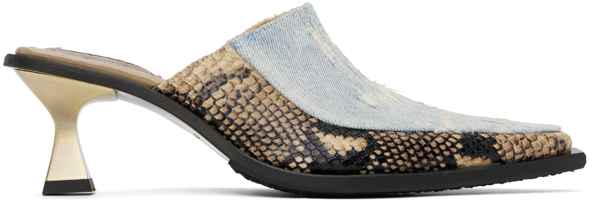 EYTYS Blue & Brown Nico Heels