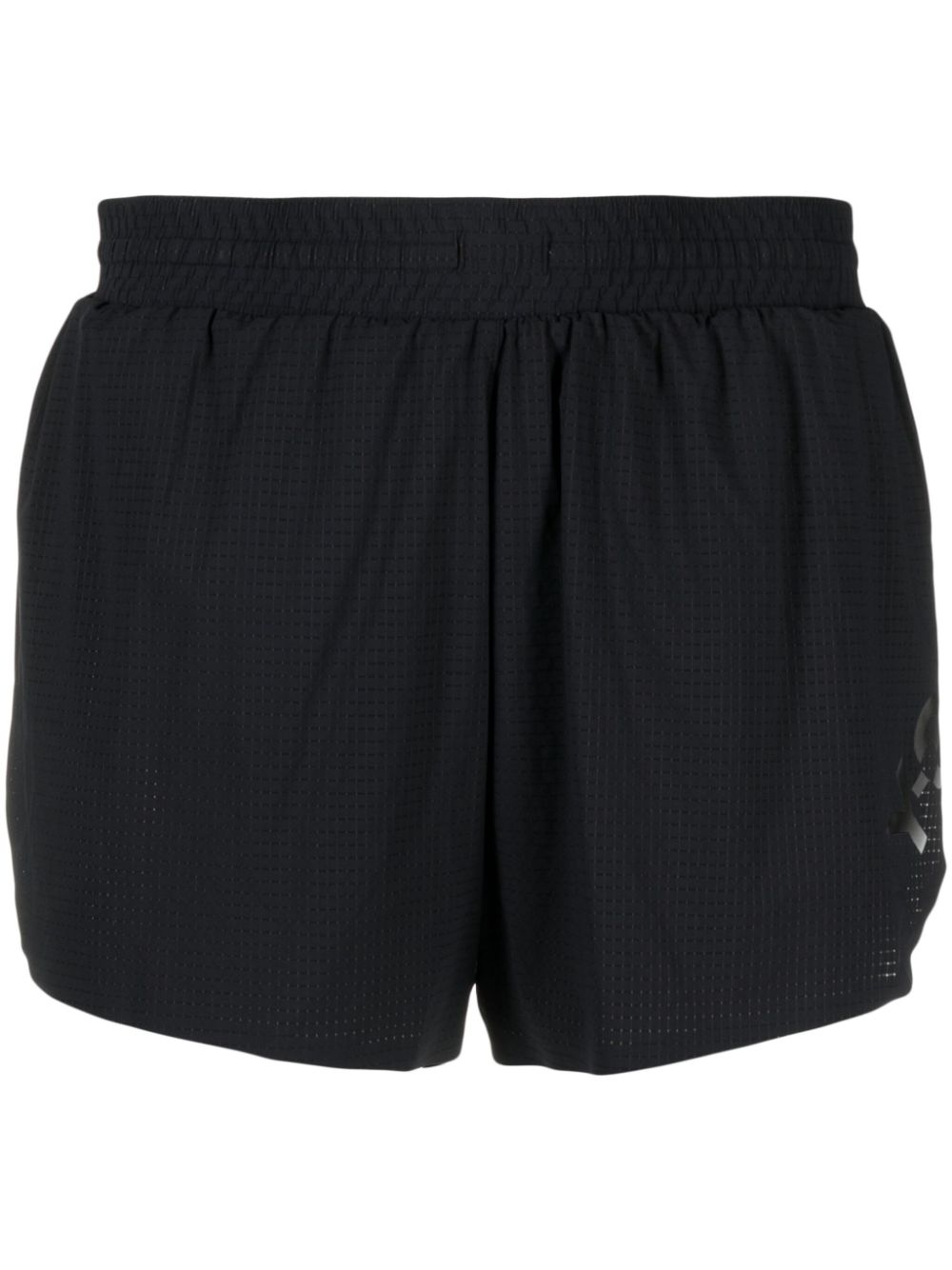Logo-print running shorts - Black
