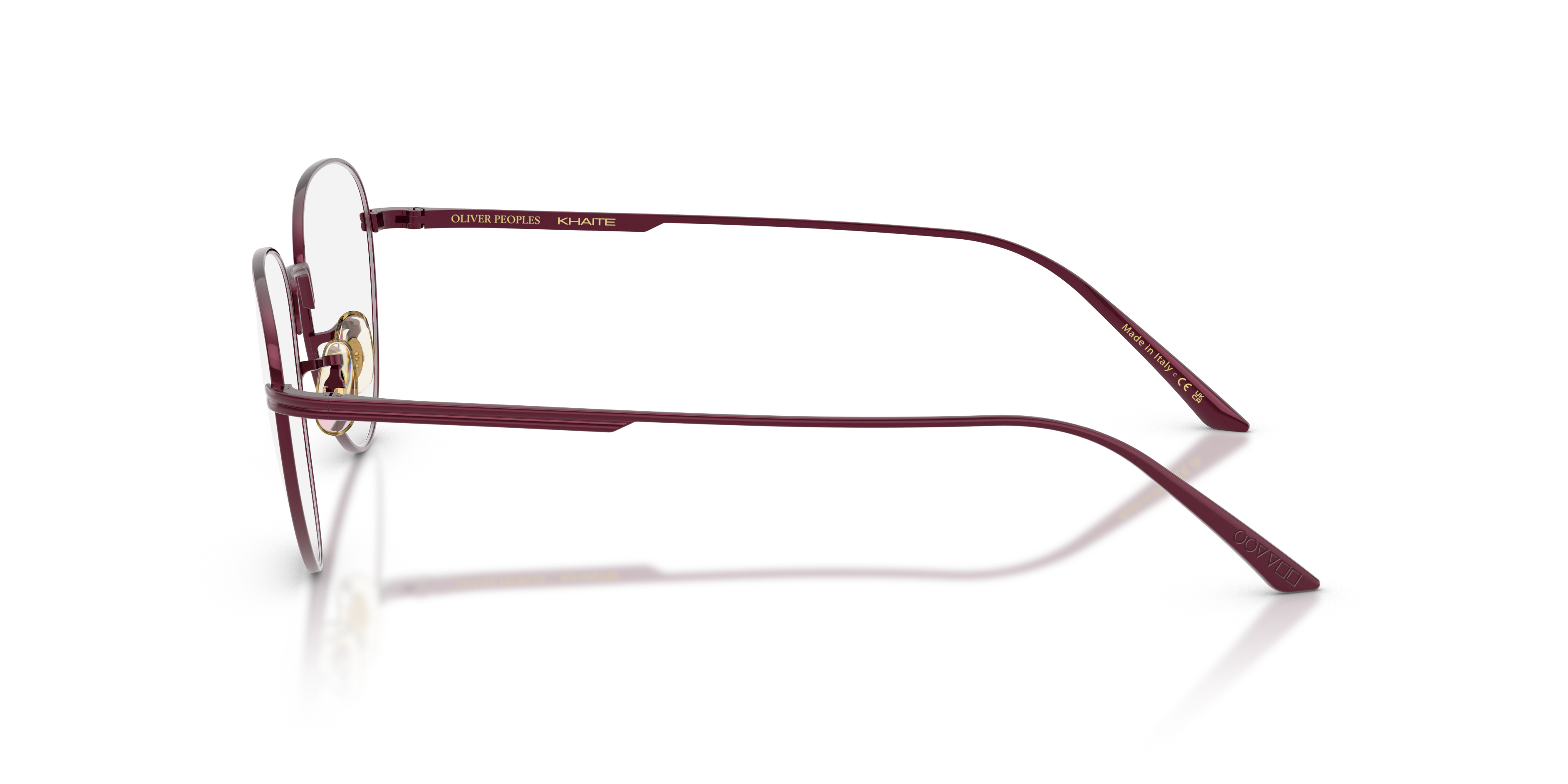 Oliver Peoples Damen Oliver Peoples OV1357 1991RX 5342 Optische Fassungen Metall Violett Transparent Pantos Norma