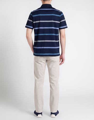 Man Polo shirt Navy Size L Cotton