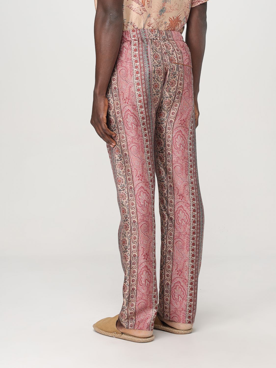 Paisley-print trousers - Pink