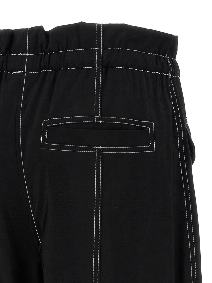 Light Slub High Waist Pocket Pants