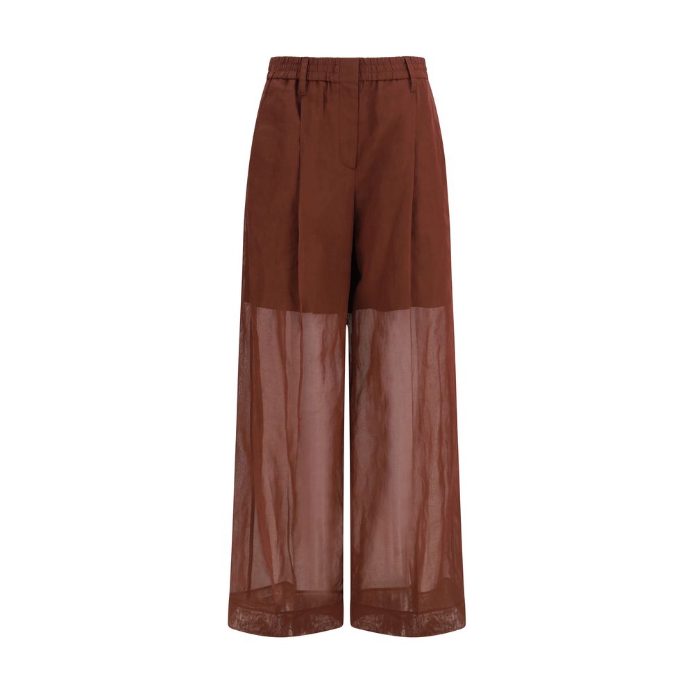 Sartorial Track Trousers — Brown