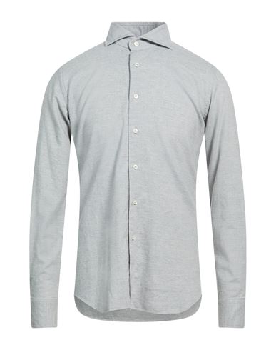 Man Shirt Light grey Size 15 ½ Cotton, Elastane