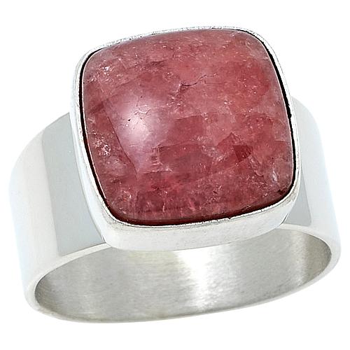 Gallery Collection Rhodochrosite Cushion-Cut Ring