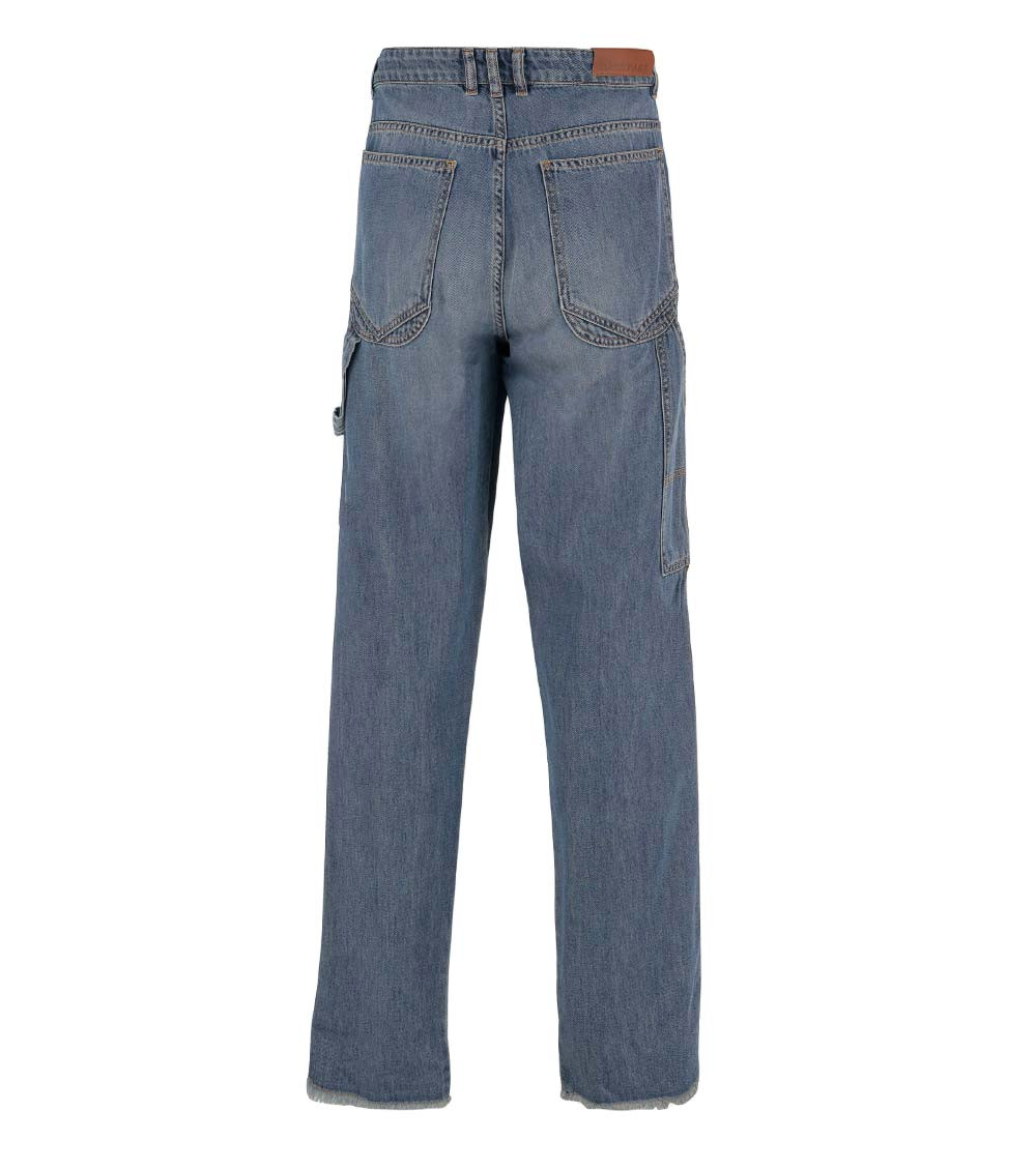 Blue Mid Rise Jeans