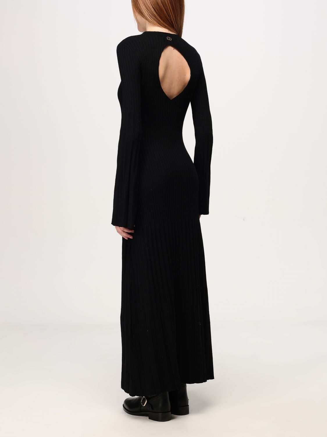 Ribbed maxi dress - Black