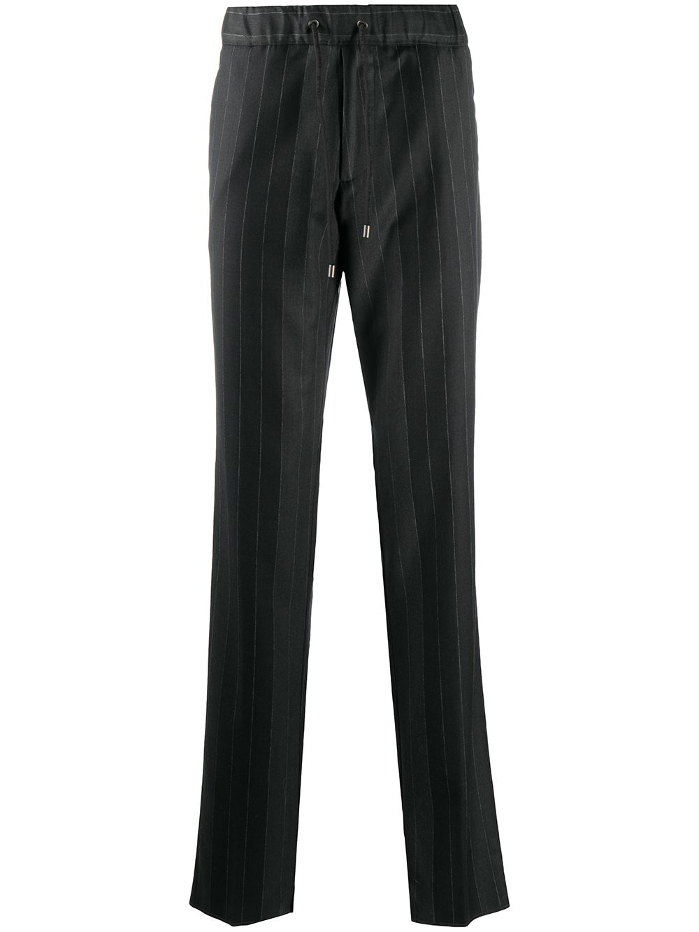 ETRO striped drawstring-waist trousers - Grey