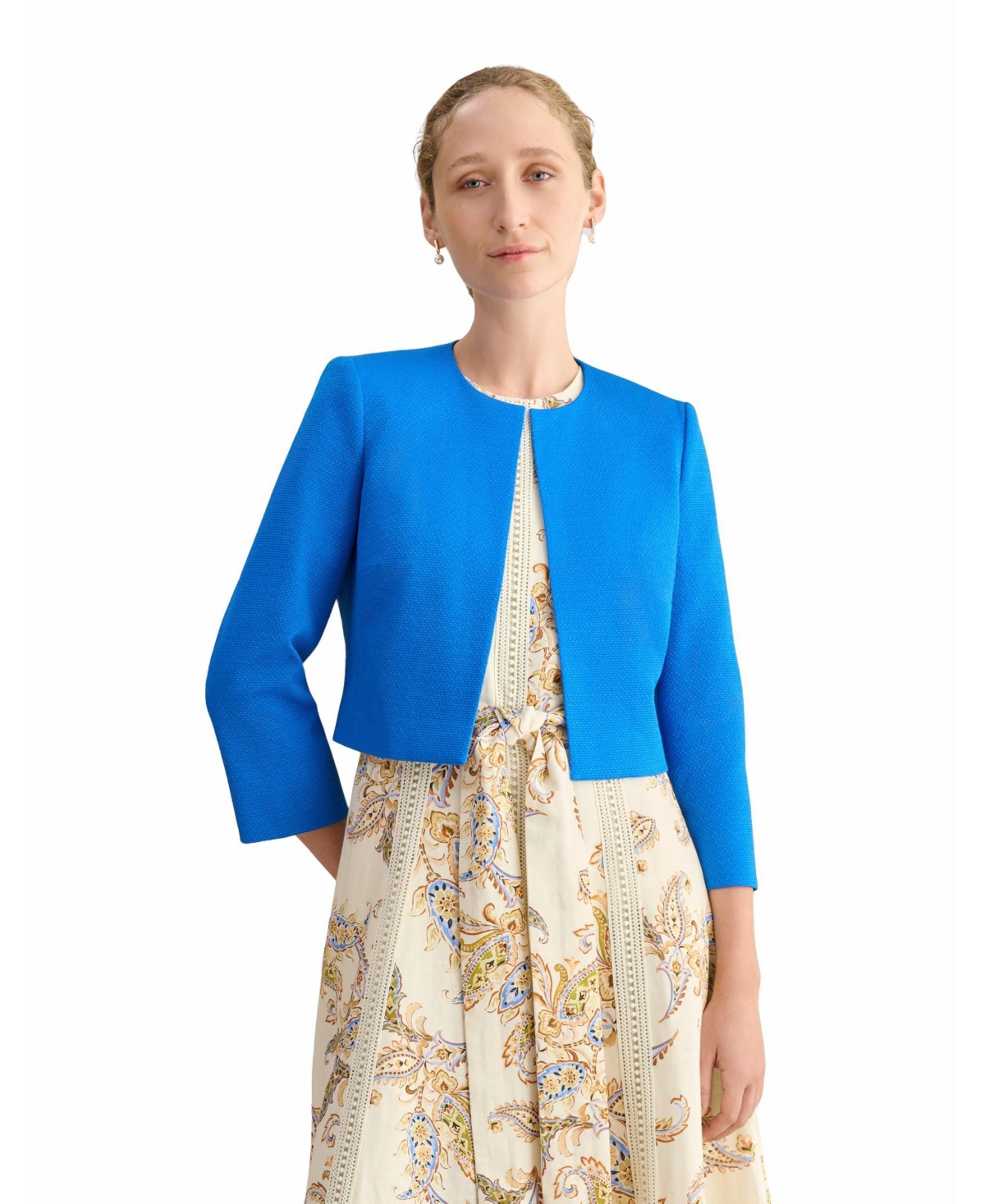 Women's Elize Cropped Jacket - Azure blue