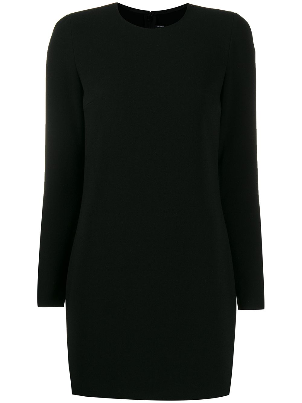 Long-sleeved shift dress - Black