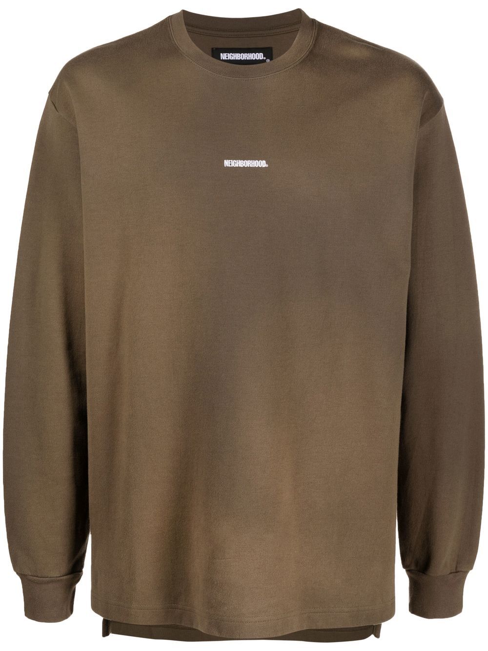 Logo-print cotton sweatshirt - Green