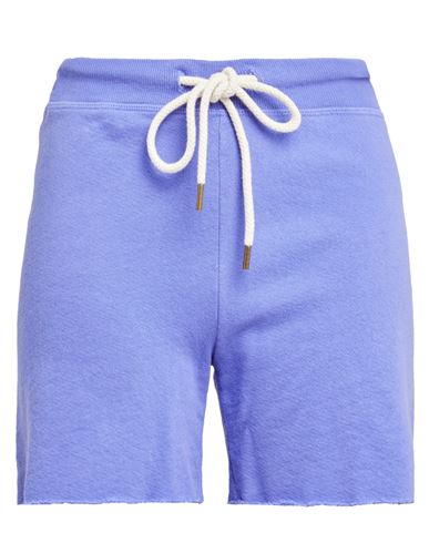 The Great. Woman Shorts & Bermuda Shorts Purple Size 0 Cotton