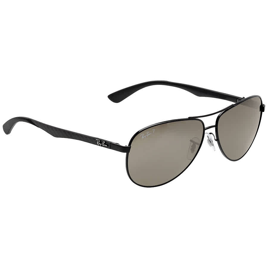 Polarized Grey Mirror Aviator Mens Sunglasses RB8313 002/K7