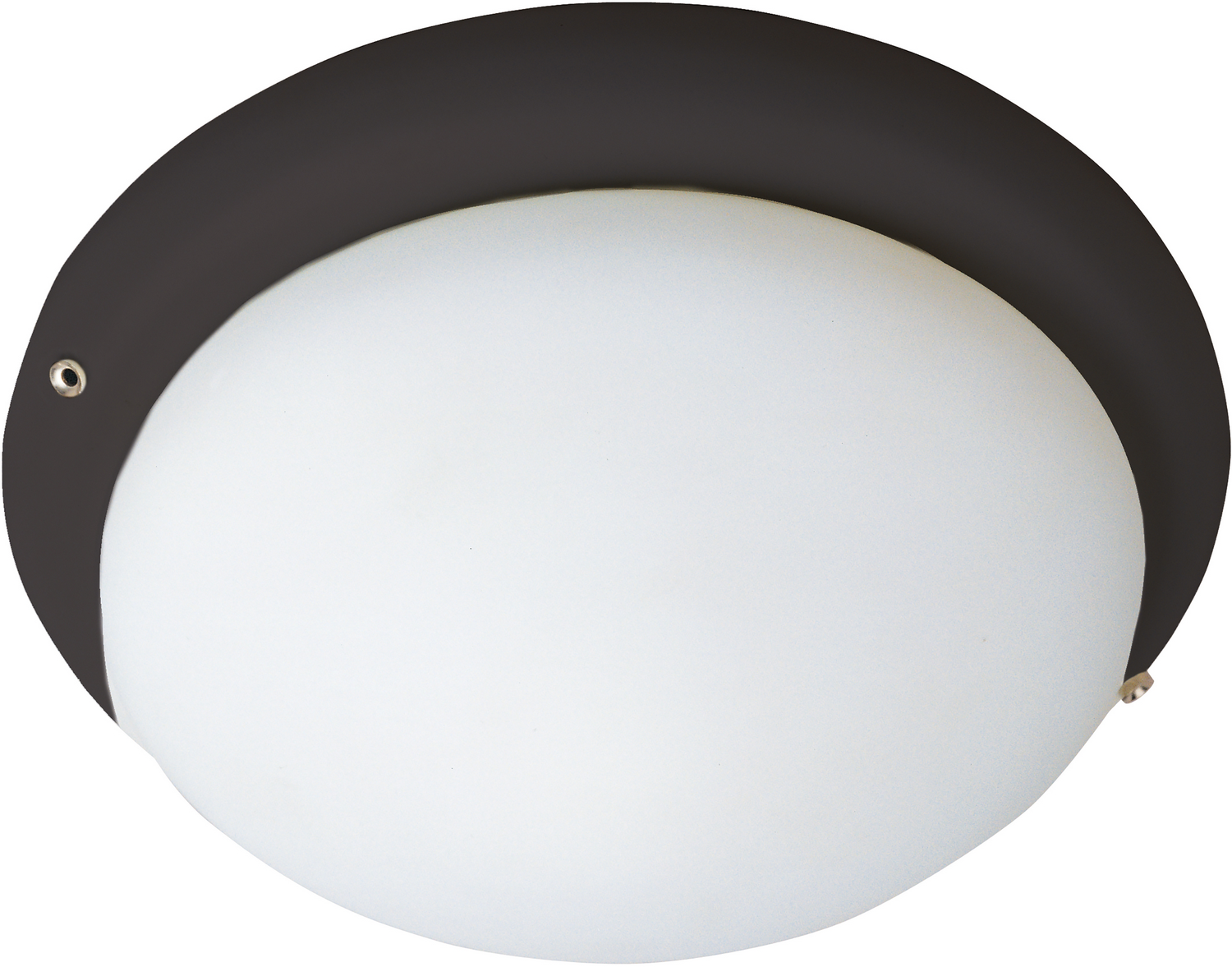 Maxim Lighting Basic Max 7" White Glass Ceiling Fan Light Kit in Bronze