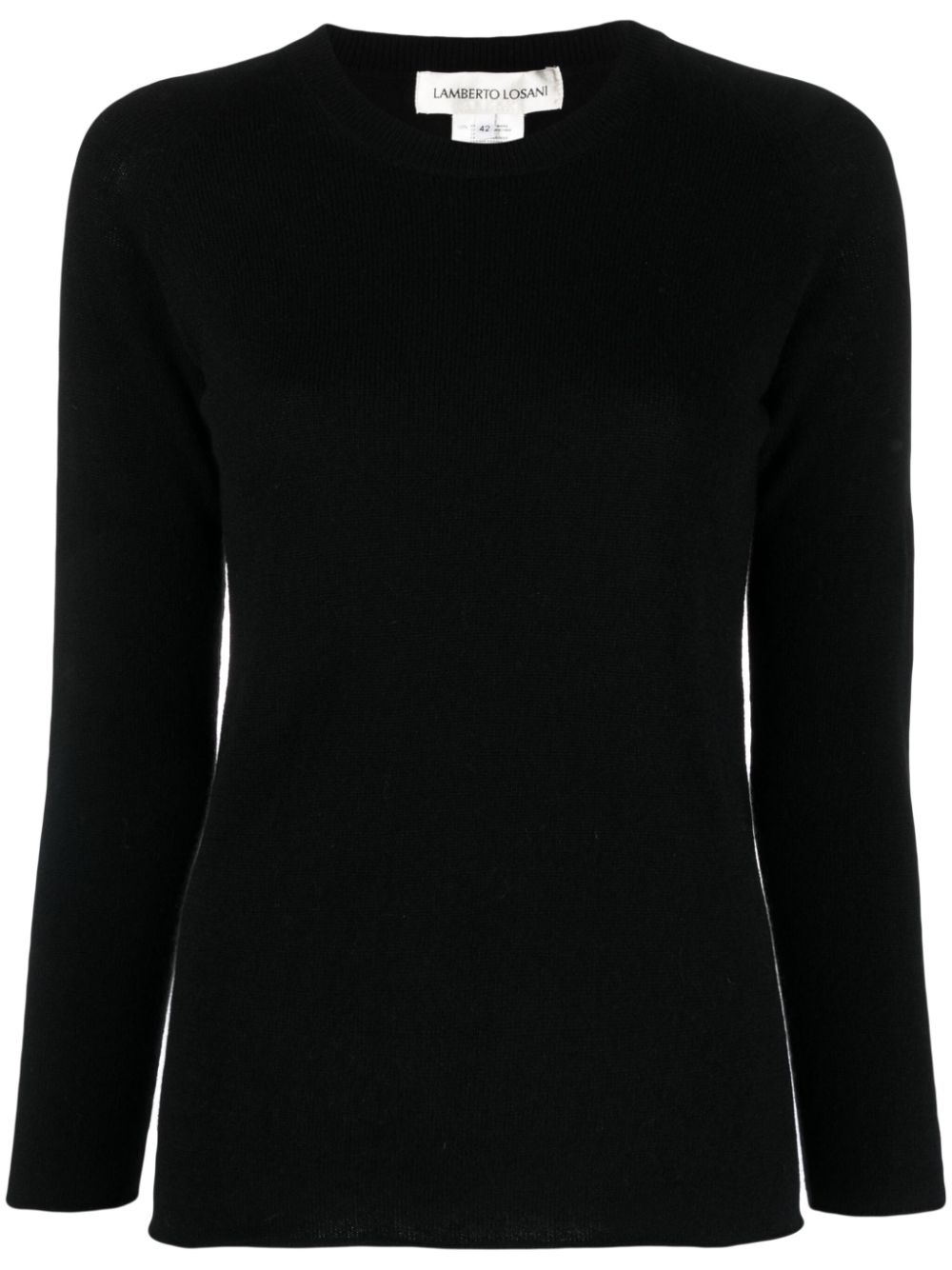 Crew-neck cashmere jumper - Black