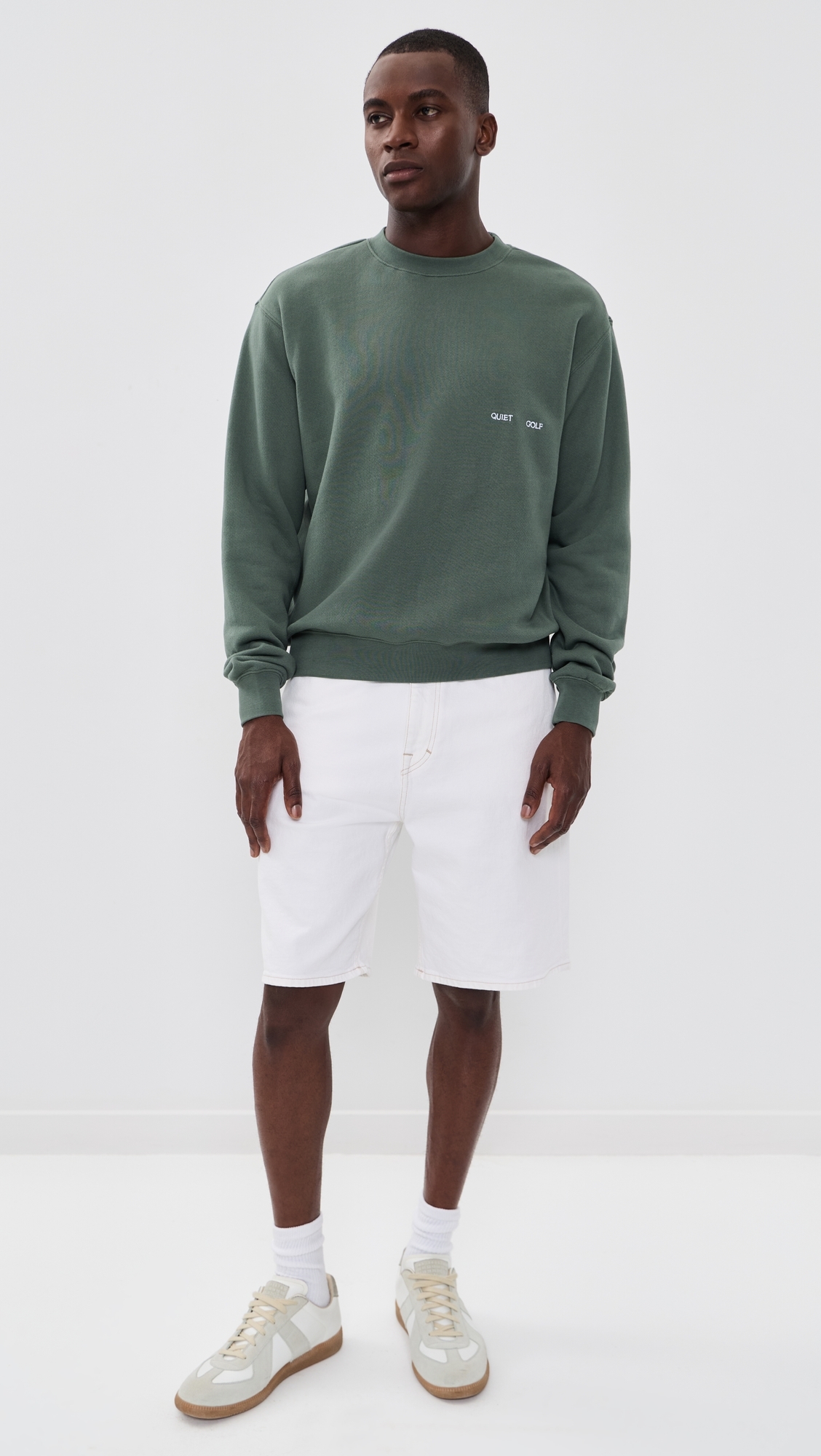 Wordmark Crew Neck Sweatshirt Fern