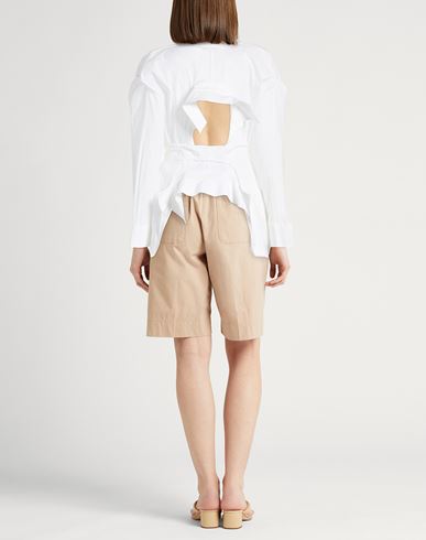 A. w.a. k.e. Mode Woman Shirt White Size 10 Cotton, Elastane