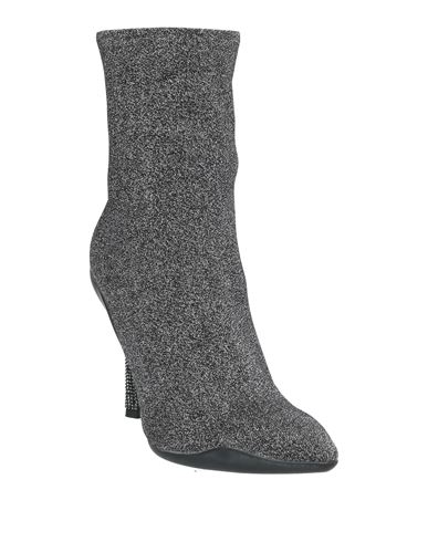 Rene' Caovilla Woman Ankle boots Charcoal Size 10 Textile fibers
