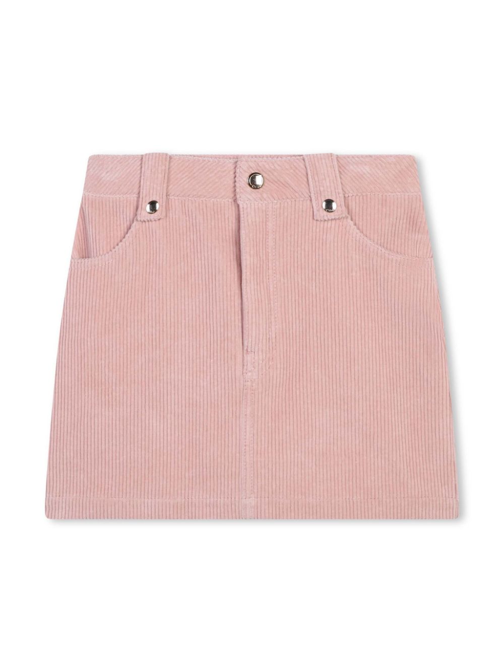 Corduroy cotton A-line skirt - Pink