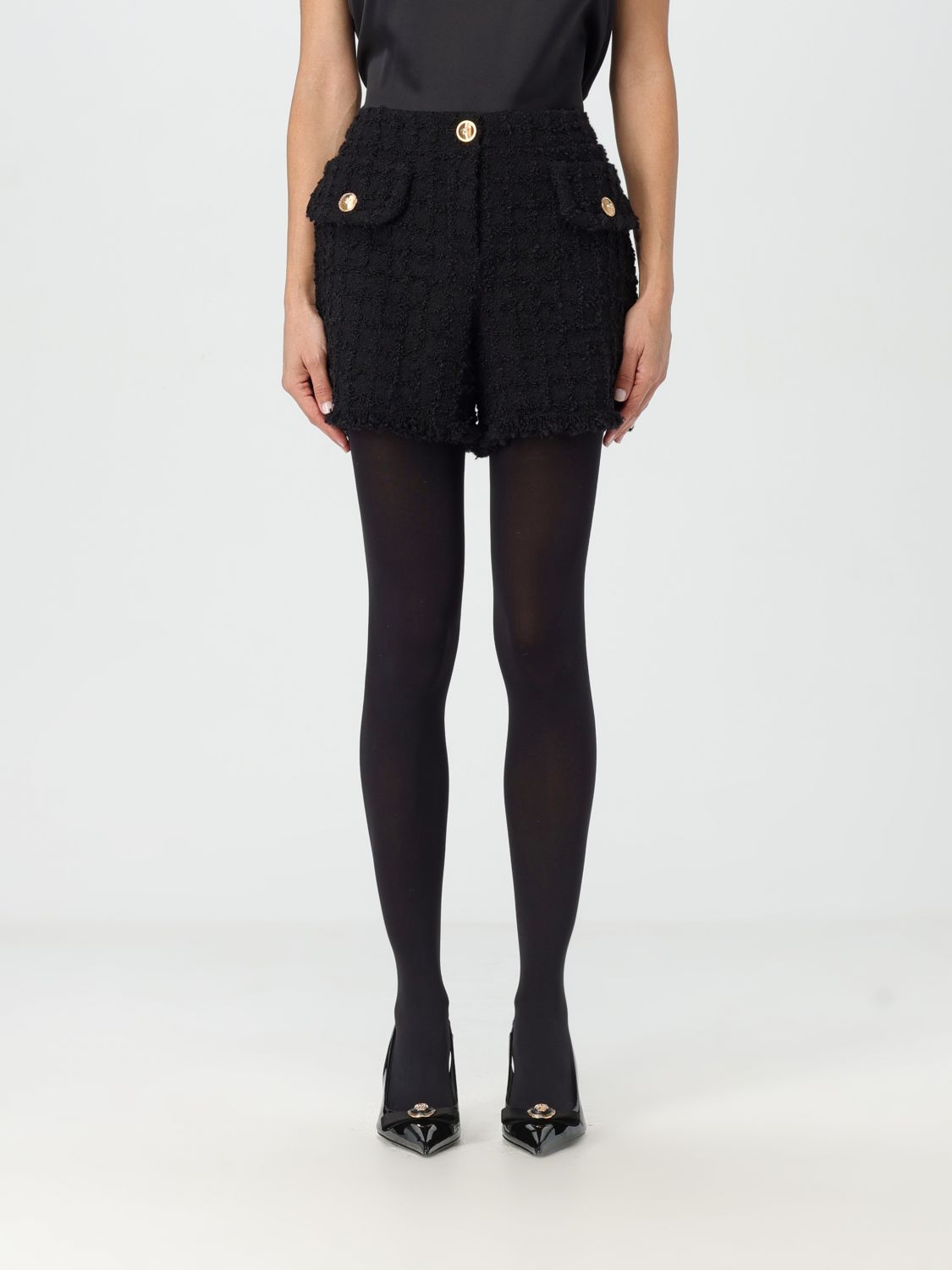 -Mini Shorts In Tweed Heritage-Donna