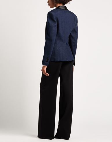 Woman Blazer Blue Size 0 Cotton, Elastane