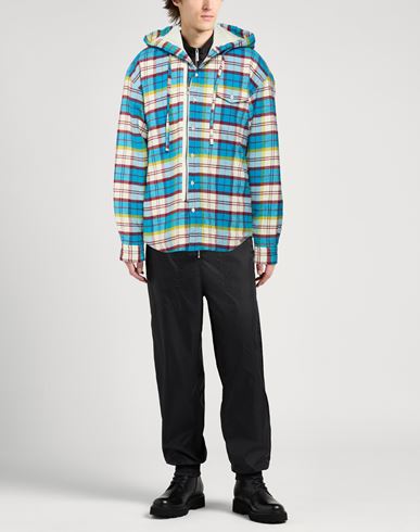 Man Jacket Azure Size 4 Cotton