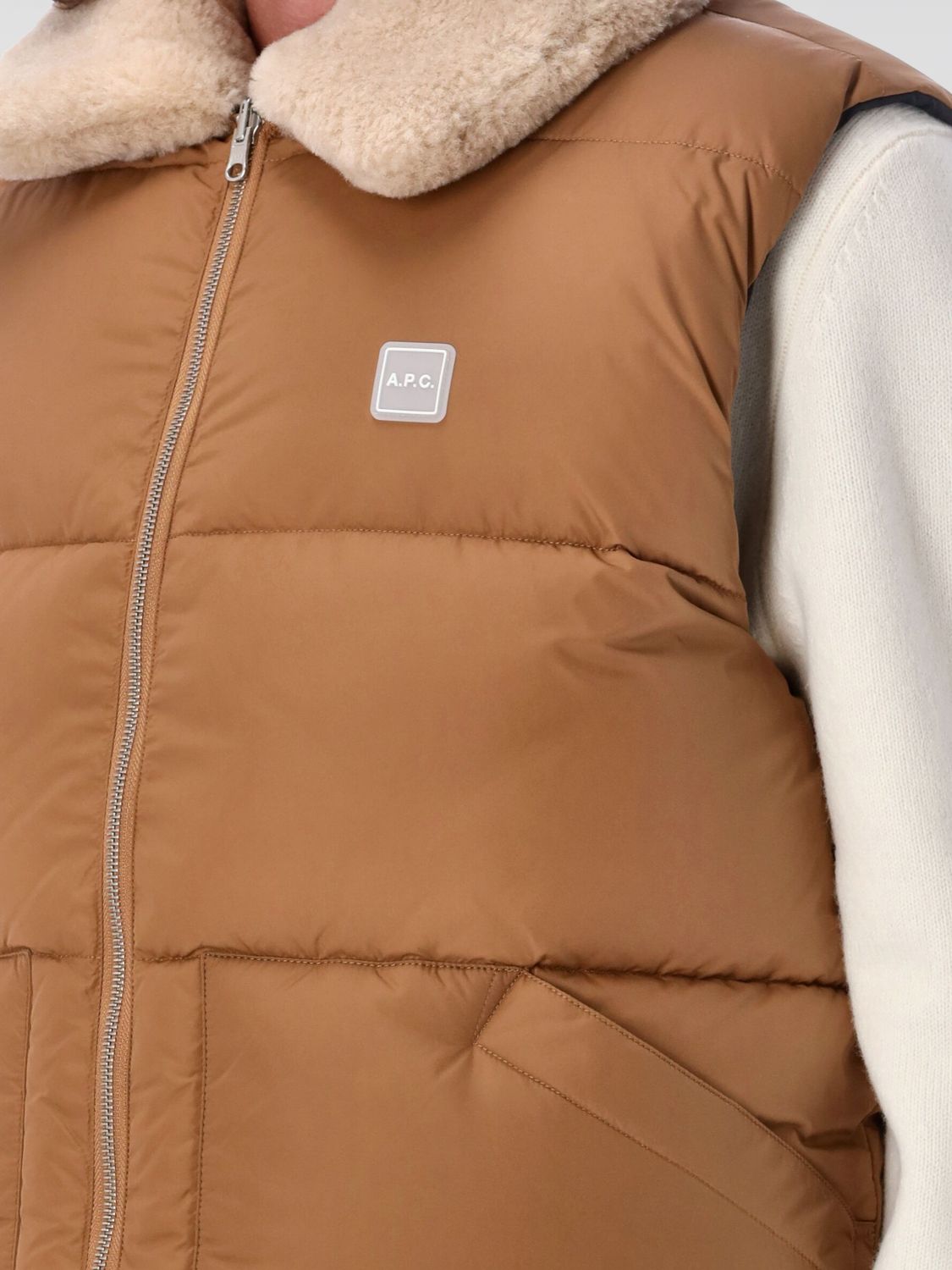 Doudoune Teddy gilet - Brown
