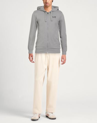Man Sweatshirt Grey Size L Cotton
