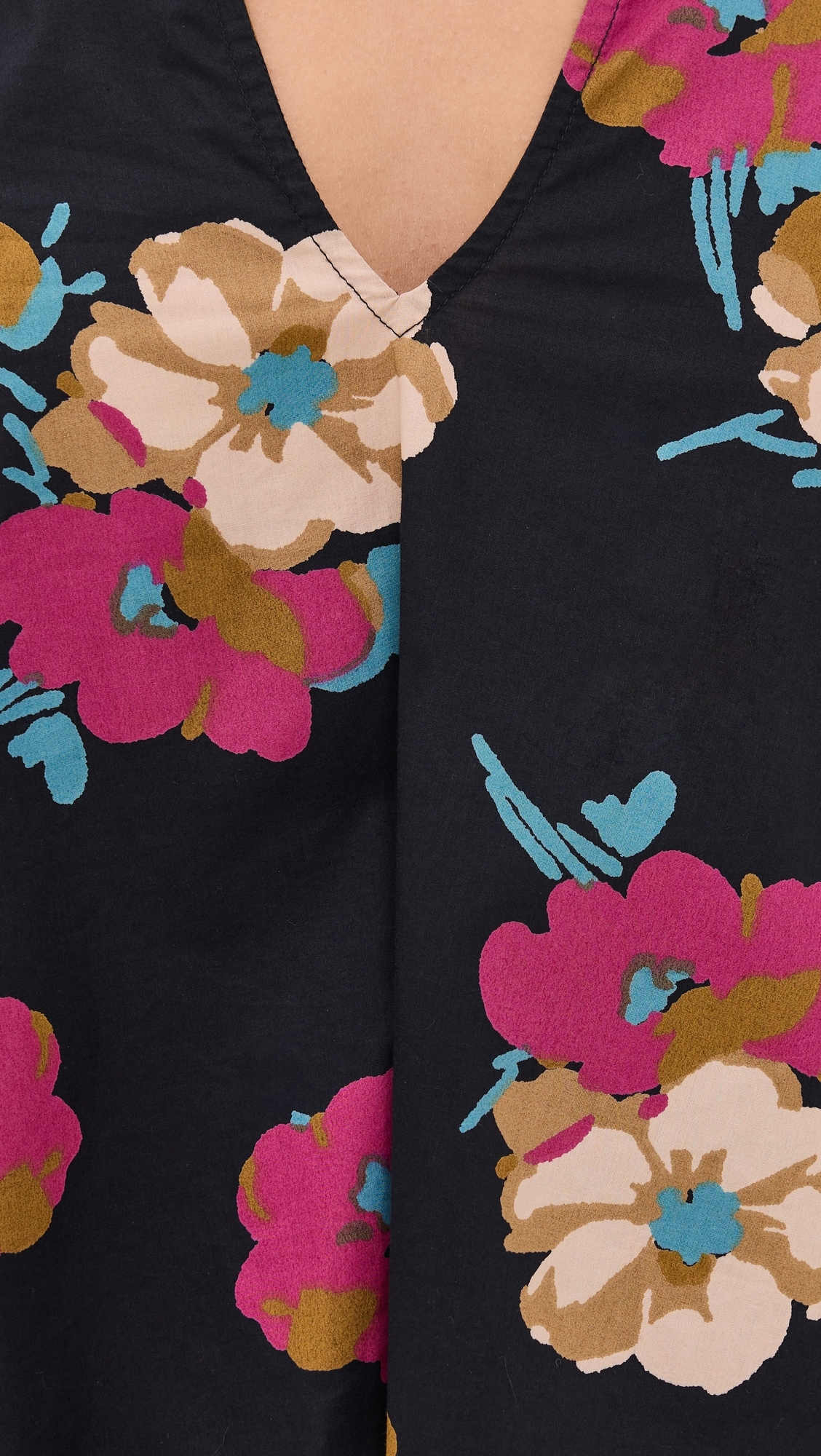 Anfa Shirred Top Floating Floral