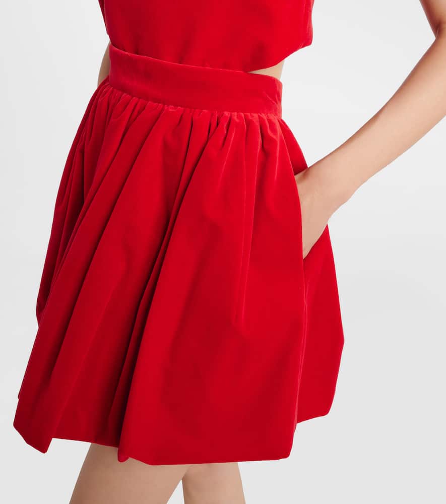 Cotton balloon miniskirt