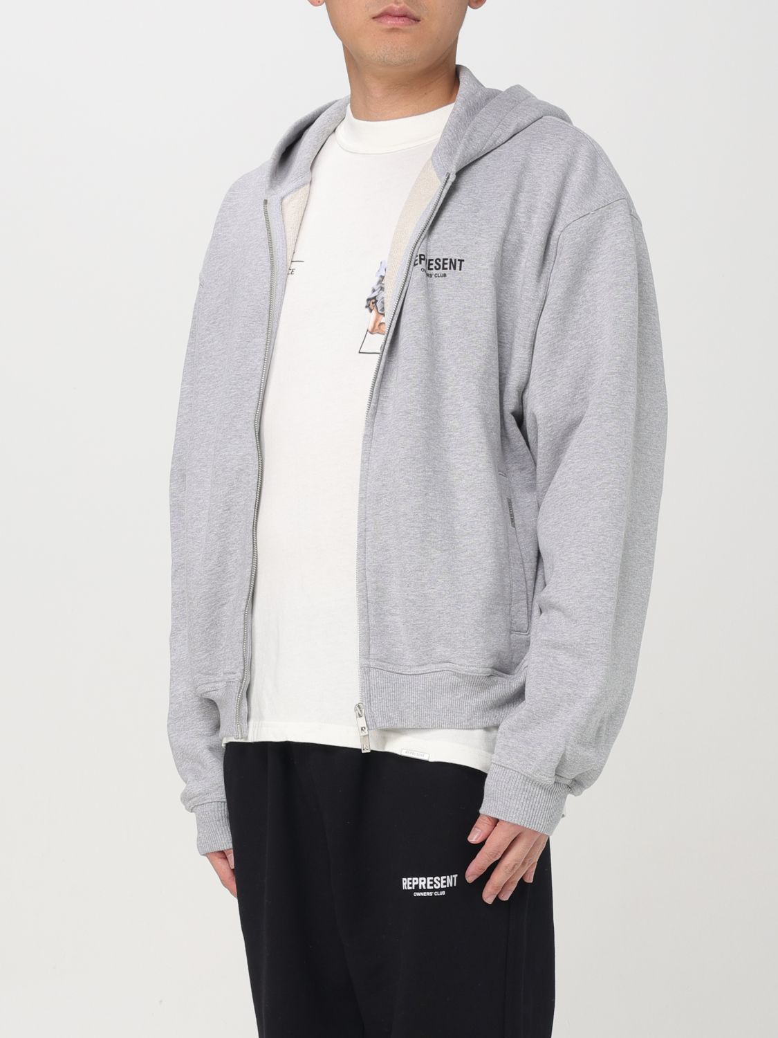 Sweatshirt Men color Grey