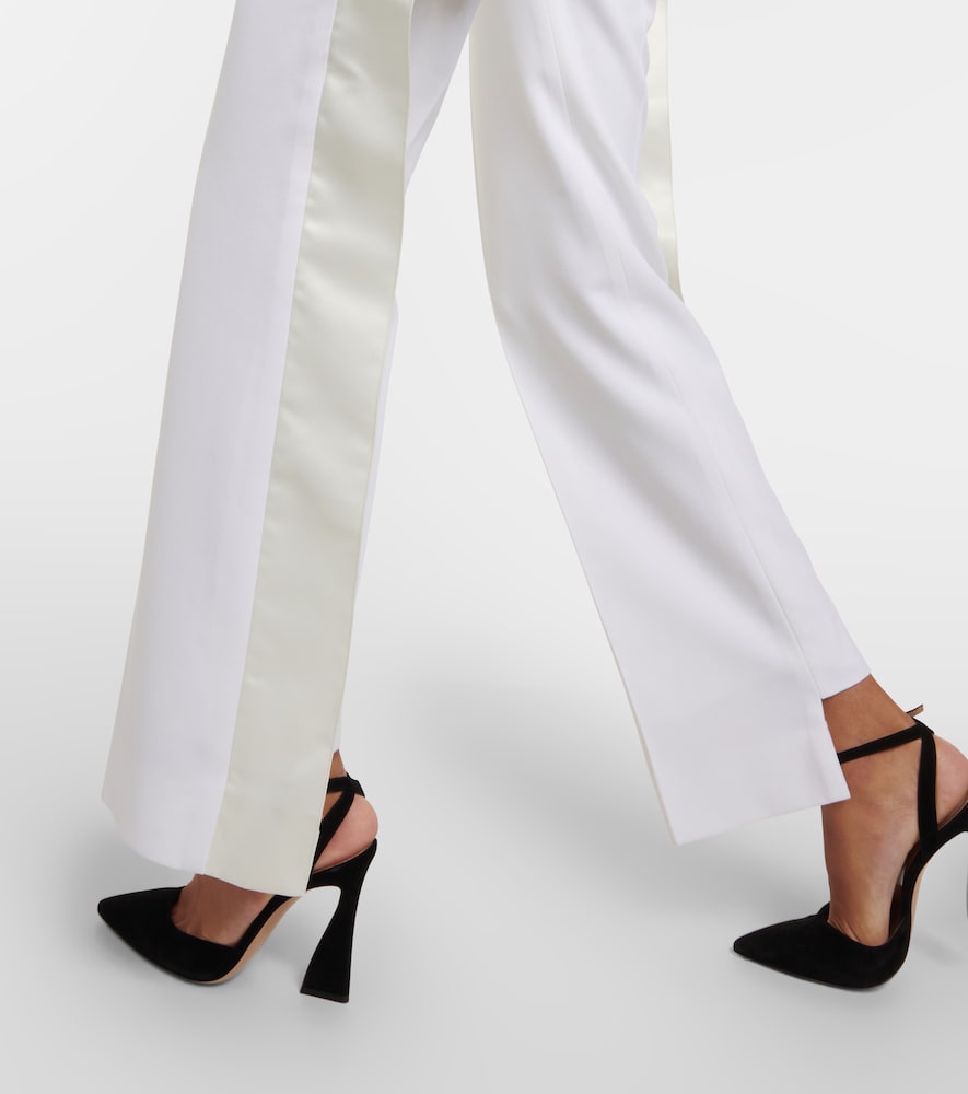 High-rise straight pants