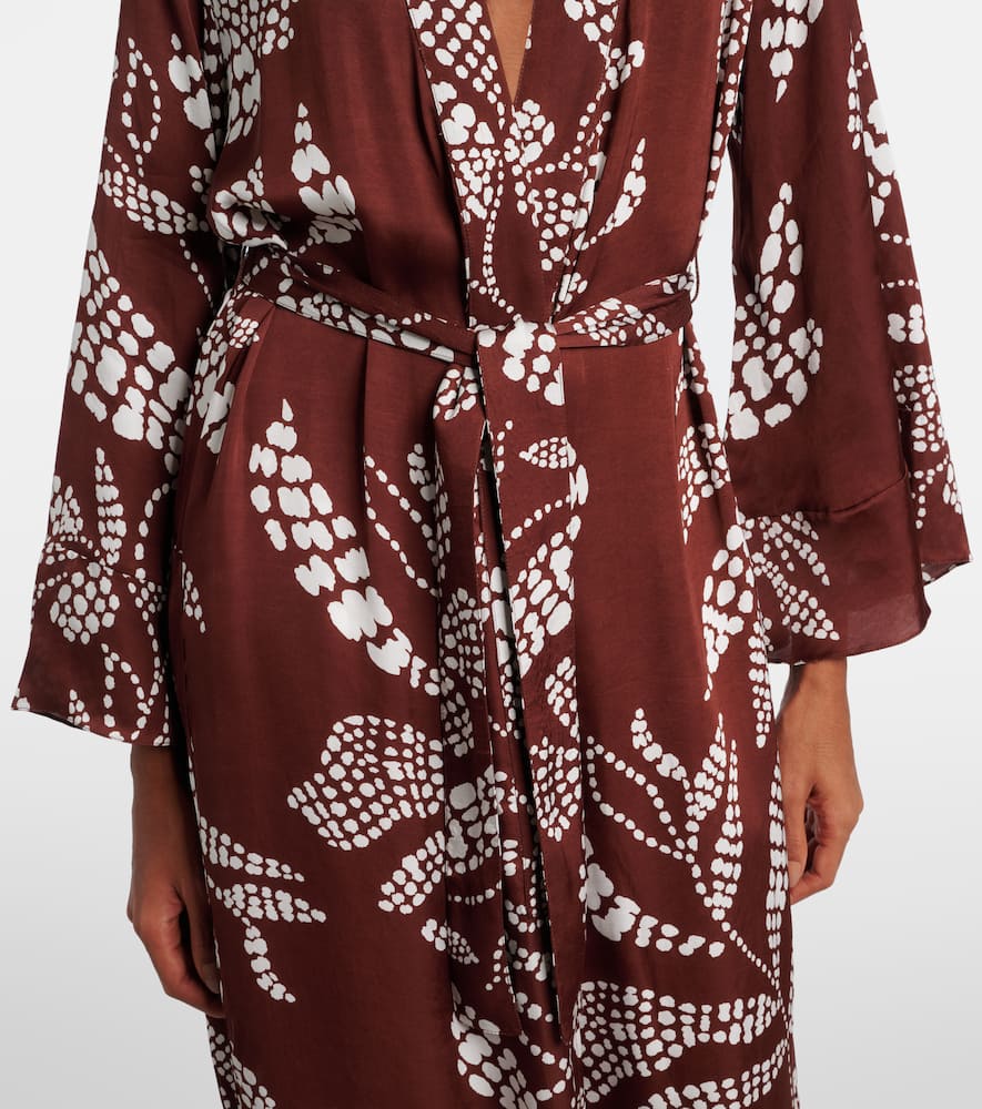 Lea printed beach cover-up