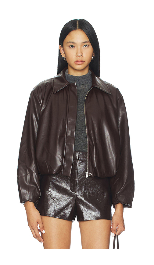 ASTR the Label Raevin Jacket in Brown. M. Also in XS