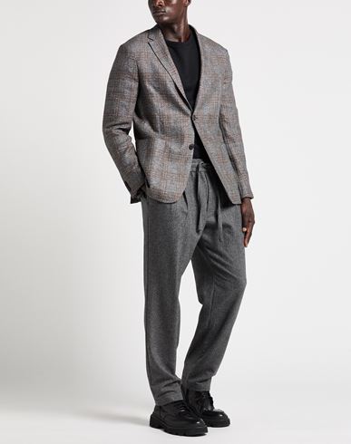Man Blazer Grey Size 46 Wool, Linen, Cashmere