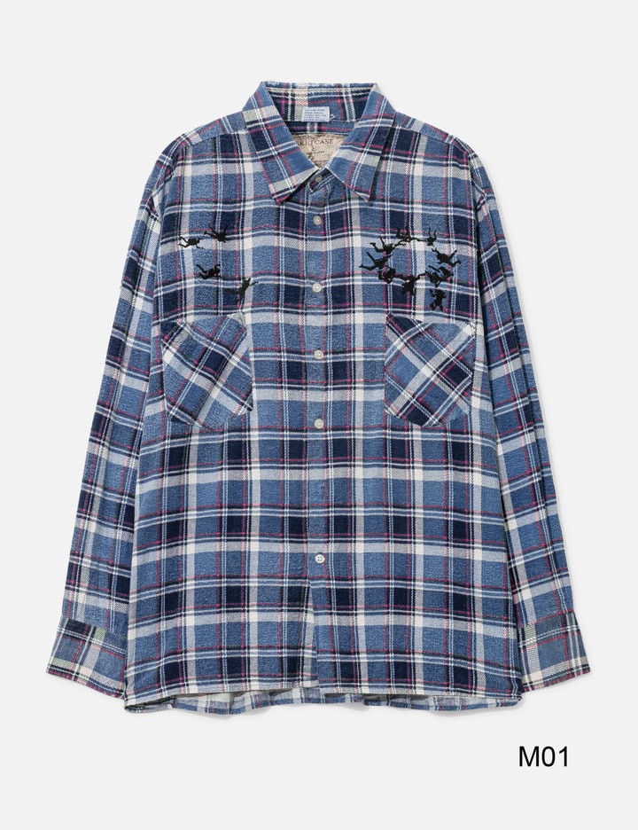 Upcycled Parachute Flannel Shirt