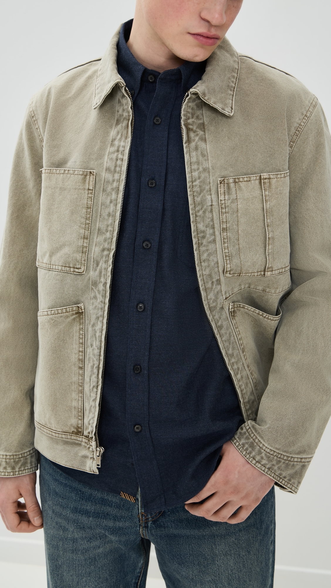Billy Reid Tuscumbia Classic Shirt Navy