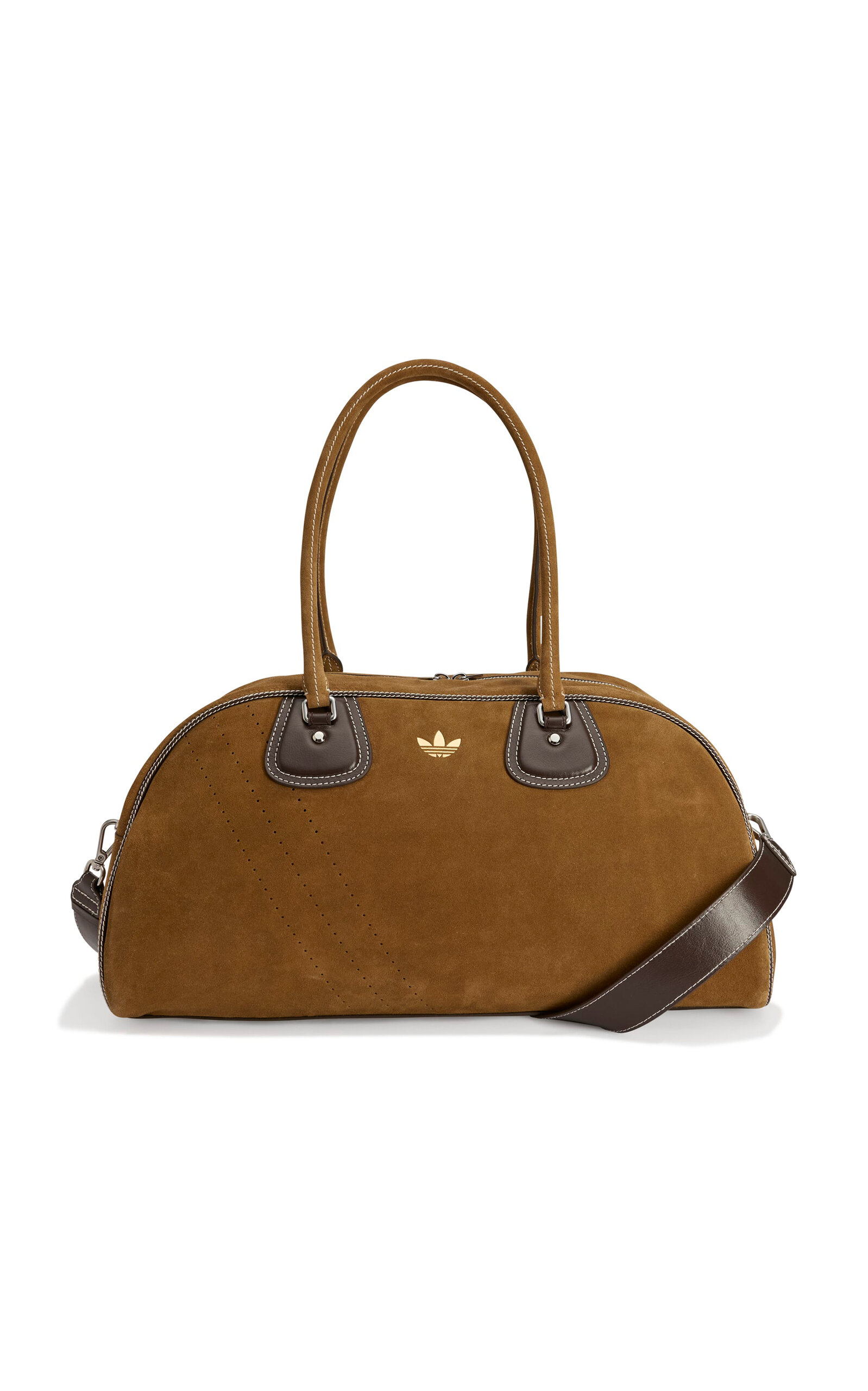 WB Large Suede Bowling Bag