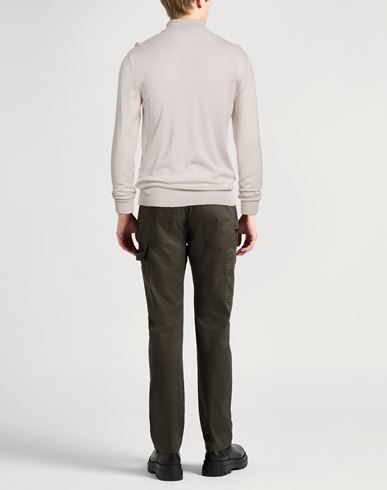 Man Sweater Light grey Size L Merino Wool, Silk, Cashmere