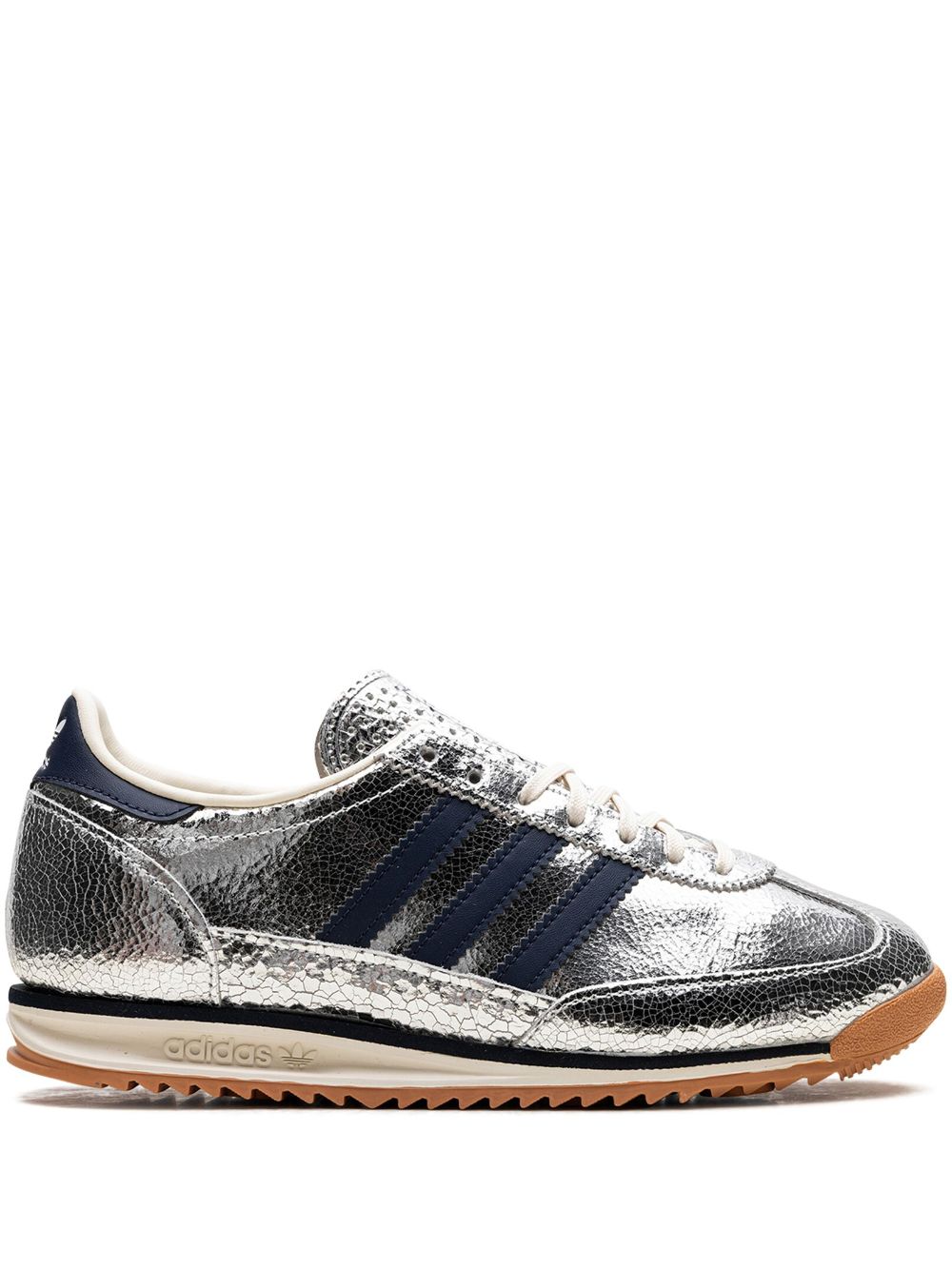 SL 72 "Silver Metallic/Collegiate Navy" sneakers