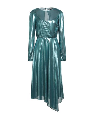 Woman Midi dress Deep teal Size 4 Polyester